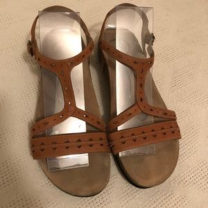 Abeo Gladiator Tan Cork Sandal Size 9